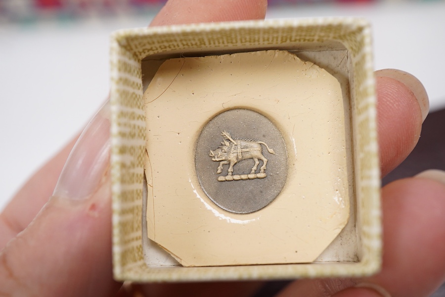 A group of silver etc. medals